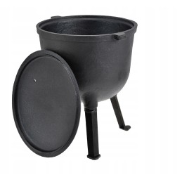 Ketaus katilas 8 litrų, vengriškas medžioklės puodas ugnies kepsniams