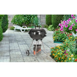 Apvalios anglies kepsninės su dangteliu, grotelės 41cm