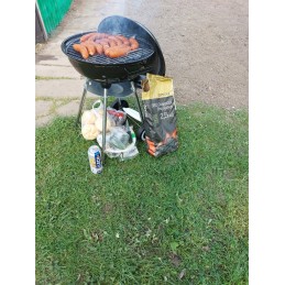 Apvalios anglies kepsninės su dangteliu, grotelės 41cm