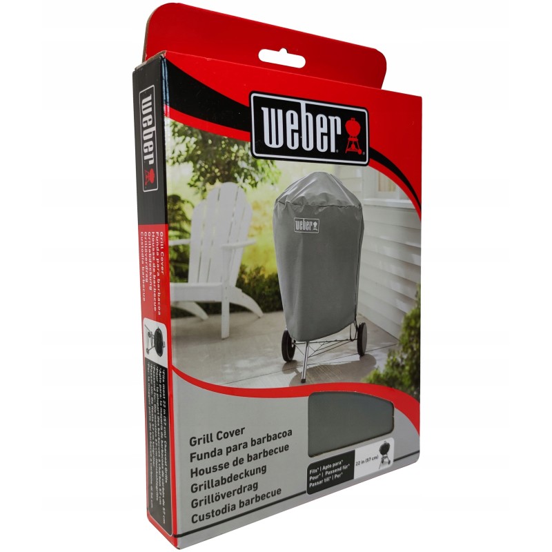 Weber 7176 vandeniui atsparus dangtelis apvalioms kepsninėms 57 cm, aukščiausios kokybės