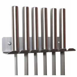 Kastuvai, iešmai, 6 vnt, inox rankena, 43 cm