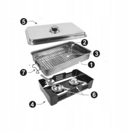 Biowin 330001 nešiojama rūkykla su termometru + alksnio/buko drožlės 450g + gelinis kuras 1l