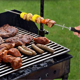 XXL grilio rinkinys lagamine, priedai, 33 viename plieniniai grilio indai