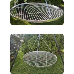 Nerūdijančio plieno grotelės fi70, apvalios, pakabinamos