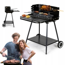 Anglies kepsninė su iešmu ir reguliuojamomis grotelėmis, 2 didelės lentynos