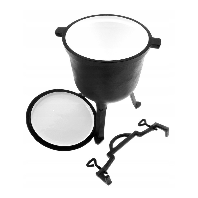 Emaliuotas medžioklinio puodo katilas 4l!