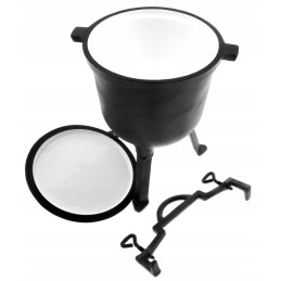 Emaliuotas medžioklinio puodo katilas 4l!