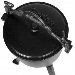 Emaliuotas medžioklinio puodo katilas 4l!