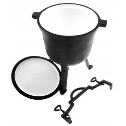 Emaliuotas medžioklinio puodo katilas 4l!