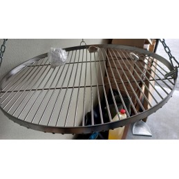 Nerūdijančio plieno grotelės fi60, apvalios, pakabinamos