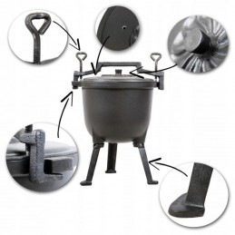 Katilas su ugnimi, emaliuotas puodas, 4l Meyerhoff