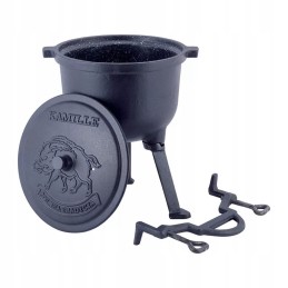 Medžioklės katilas 4 litrai Kamille km 4800m - nemokamas peilių komplektas