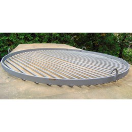 Plieninės grotelės sodo griliui - trikojis