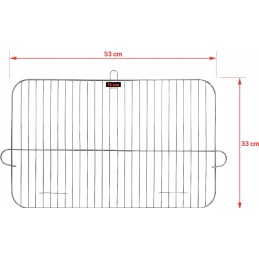 Grilis su anglimis, sulankstomos lentynos, grotelės, 53 cm