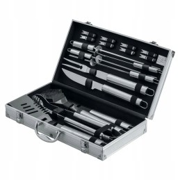 Lagaminų ir stalo įrankių rinkinys, kepsninės reikmenys, 18 vnt