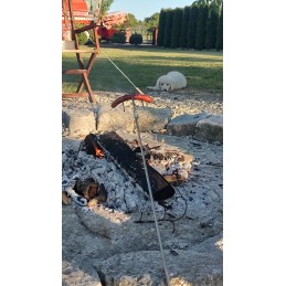 Wo šakės ugnies lazdos 6 vnt, nerūdijančio plieno rankena 130