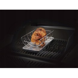 Daugiafunkcis vištienos ir šonkaulių stovas Napoleon 2 viename kepsninės stovas