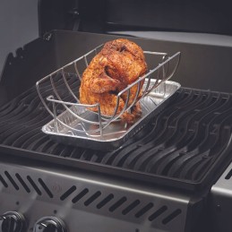 Daugiafunkcis vištienos ir šonkaulių stovas Napoleon 2 viename kepsninės stovas