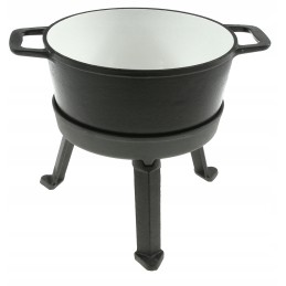 Medžioklės virdulys 5 emaliuota grilio keptuvė