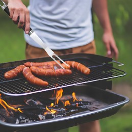 XXL kepsninės komplektas lagamine, priedai, kepsninės reikmenys 33in1