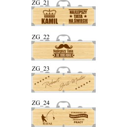 Pardavimo objektas – personalizuotas kepsninės komplektas bambukinėje dėžutėje!