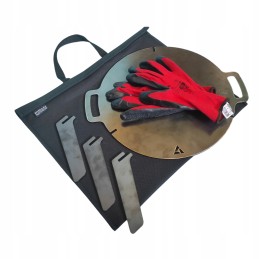 Piran grotelių sulankstoma grilio plokštė su dangteliu, 5 mm plienas