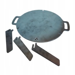 Piran grotelių sulankstoma grilio plokštė su dangteliu, 5 mm plienas