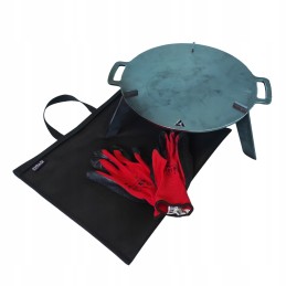 Piran grotelių sulankstoma grilio plokštė su dangteliu, 5 mm plienas