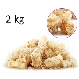 Ekologiškas medienos vatos kūrenimas 2 kg - švari ugnis be cheminio kvapo
