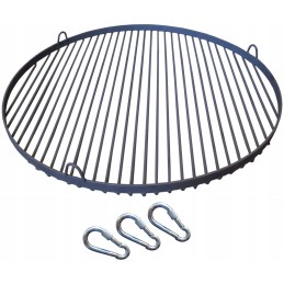 Plieninės 70 cm skersmens grotelės. grotelės tinka grandinėle patraukiamiems trikojams, laužui, židiniui ir kt.