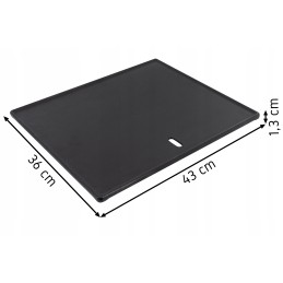 Didelė ketaus grotelių plokštė 43x46 cm dujinė grilis Yoer GG01s/GG02s sunkus 5kg
