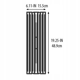 Broil king - dvipusės ketaus grotelės imperial | knygų spinta - 1 vnt.