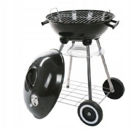 Sferinės anglies kepsninės su dangteliu