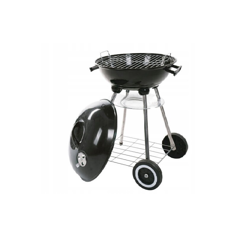 Sferinės anglies kepsninės su dangteliu