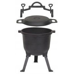 Medžioklės katilas kepsniams 8l ketaus mk203 Rossner grilis