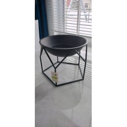 Židinys, sodo laužavietė, grilis, grotelės, dubuo, 43 cm