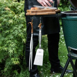 Dieviškas BBQ kepsninės rinkinys, mentelė ir žnyplės