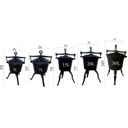 Emaliuotas ketaus puodas, 4l