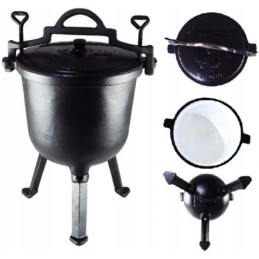 Ketaus medžioklės puodas 4l emaliuotas Kinghoff kh-2241