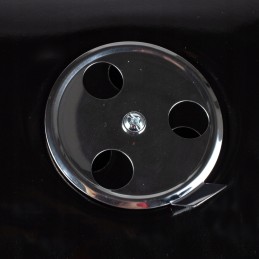 Sodo anglies grilis su dangteliu, didelė apvali pelenų keptuvė, ratai, lentyna