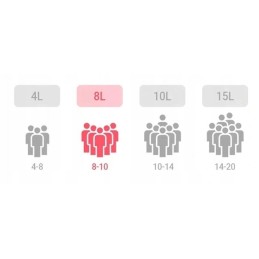 Ketaus 4 litrų medžioklės puodas, emaliuotas