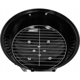 Sodo grilio anglis grilis, apvalus dangtelis ant ratukų, uždengimas pūstuvu