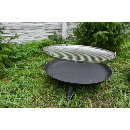 ⭐Chromuotos grotelės nerūdijančio plieno grilio trikojui 80cm⭐