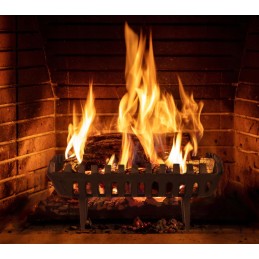 Ketaus židinio grotelės su kojelėmis 37 x 26 cm