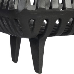 Ketaus židinio grotelės su kojelėmis 37 x 26 cm