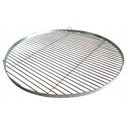 Nerūdijančio plieno grotelės, skersmuo 70 cm, skirtos kabinti ant trikojo stovo