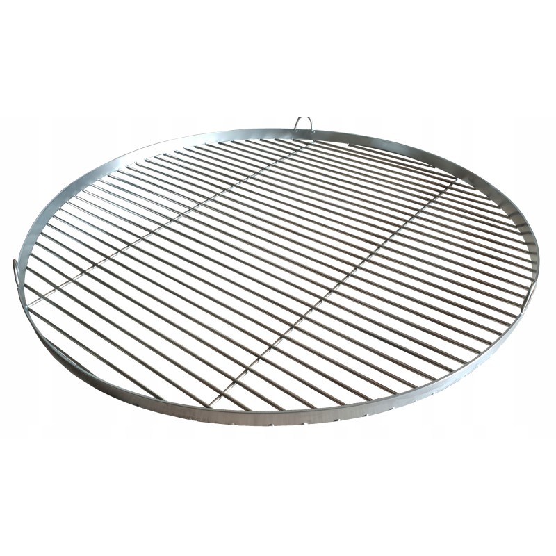 Nerūdijančio plieno grotelės, skersmuo 70 cm, skirtos kabinti ant trikojo stovo