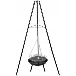 ⭐ Sodo kepsninė su anglimis, stabilus trikojis, 2 viename laužavietė ⭐