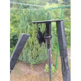 ⭐ Sodo kepsninė su anglimis, stabilus trikojis, 2 viename laužavietė ⭐