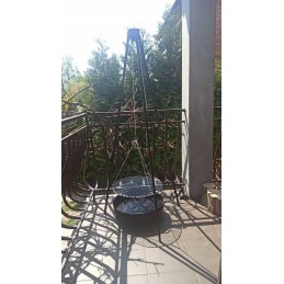 ⭐ Sodo kepsninė su anglimis, stabilus trikojis, 2 viename laužavietė ⭐